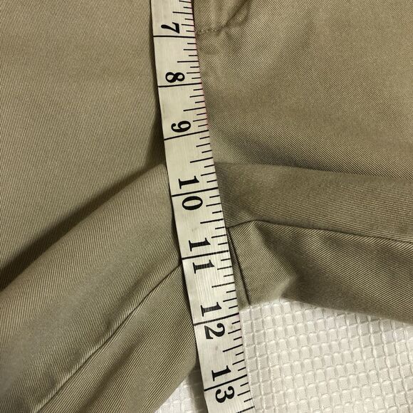 Lands End Womens 10 Mid Rise Straight Leg Khaki Pants - Picture 9 of 16